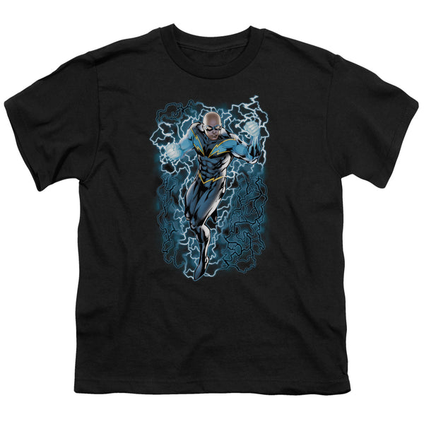 JLA - Black Lightning Bolts Youth Short Sleeve