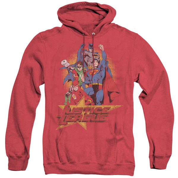 JLA - Raise Your Fist Adult Heather Hoodie