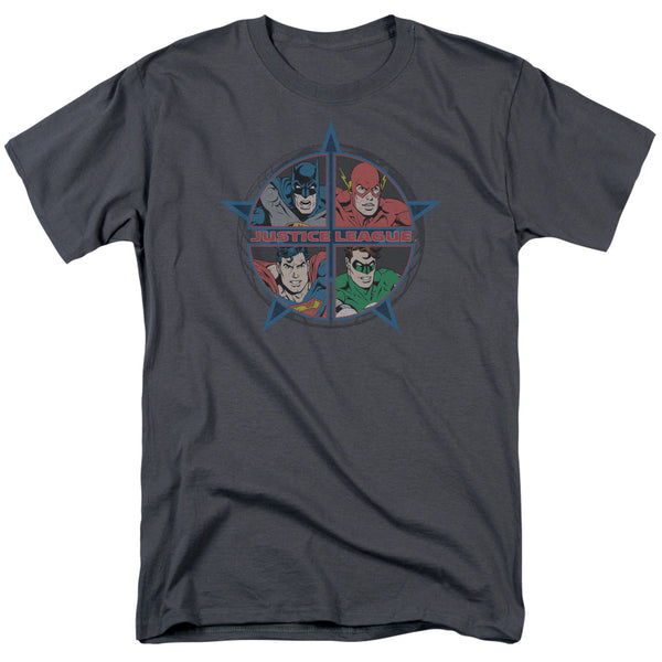 JLA - Four Heroes Adult Regular Fit Short Sleeve