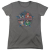 JLA - Four Heroes Women's Short Sleeve