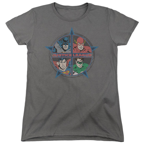 JLA - Four Heroes Women's Short Sleeve