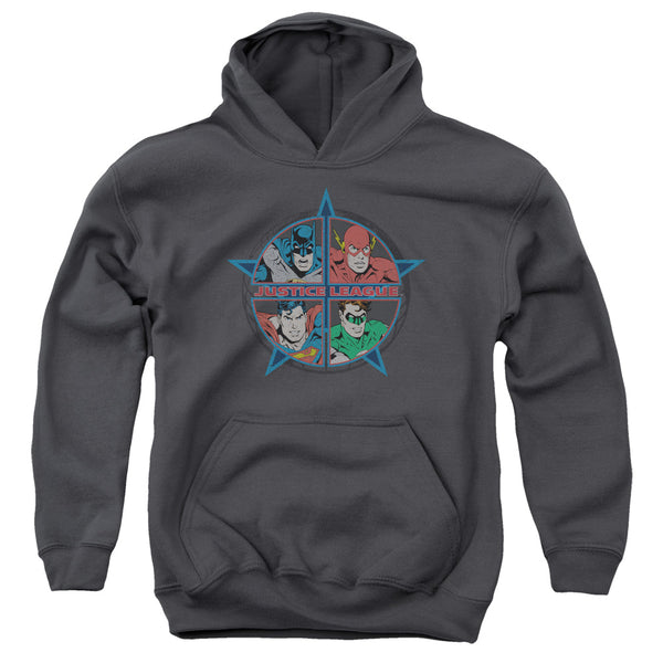JLA - Four Heroes Youth Hooded Sweatshirt
