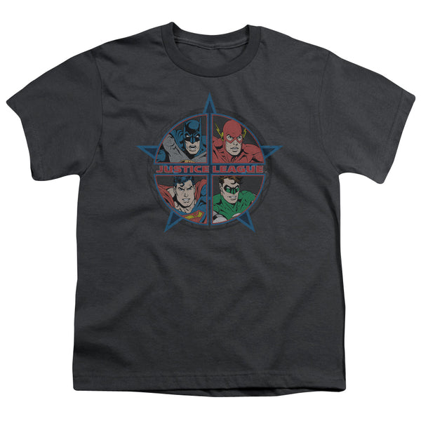 JLA - Four Heroes Youth Short Sleeve