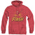 JLA - Flash Rough Distress Adult Heather Hoodie