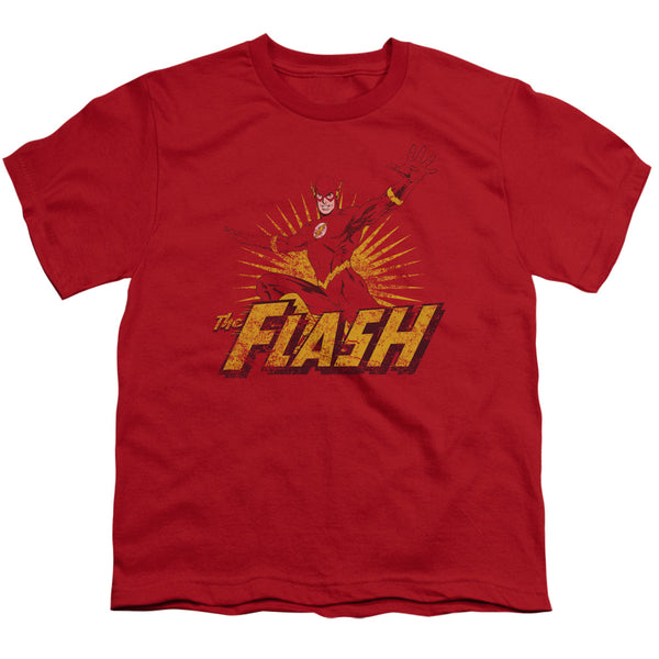 JLA - Flash Rough Distress Youth Short Sleeve