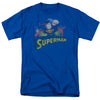 JLA - Superman Rough Distress Adult Regular Fit Short Sleeve