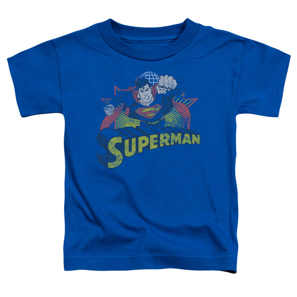 JLA - Superman Rough Distress Toddler Short Sleeve