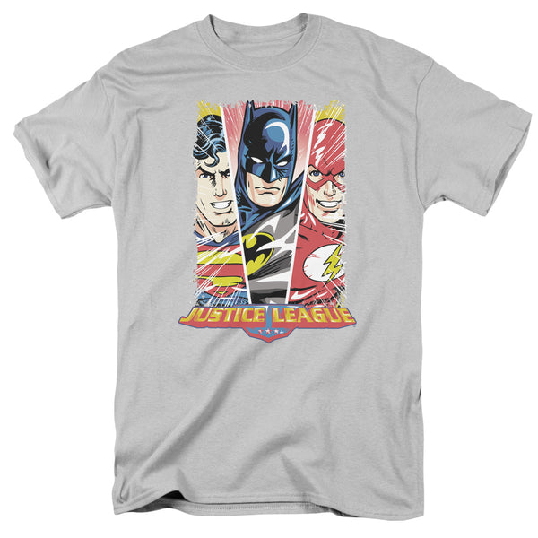 JLA - Hero Triptych Adult Regular Fit Short Sleeve