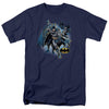 JLA - Batman Collage Adult Regular Fit Short Sleeve