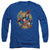 Jla - Superman Collage Adult Long Sleeve Shirt