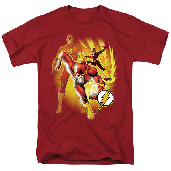 JLA - Flash Collage Adult Regular Fit Short Sleeve