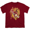 JLA - Flash Collage Youth Short Sleeve