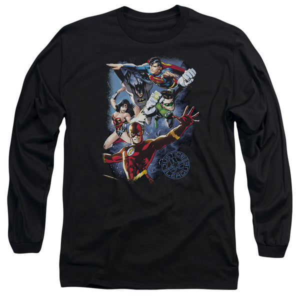 JLA - Galactic Attack Color Adult Long Sleeve