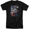 JLA - Galactic Attack Color Adult Tall Fit Short Sleeve
