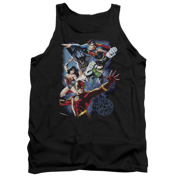 JLA - Galactic Attack Color Adult Tank Top