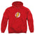 JLA - Destroyed Flash Logo Adult Pullover Hoodie