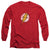JLA - Destroyed Flash Logo Adult Long Sleeve