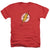 JLA - Destroyed Flash Logo Adult Regular Fit Heather Short Sleeve