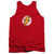 JLA - Destroyed Flash Logo Adult Tank Top