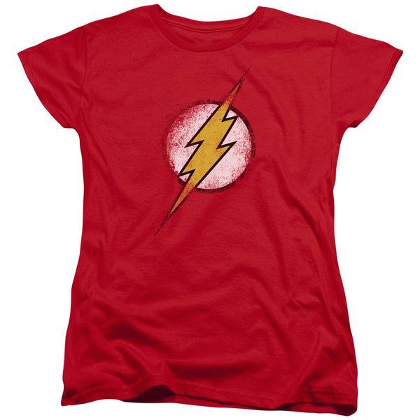 JLA - Destroyed Flash Logo Women's Short Sleeve