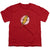 JLA - Destroyed Flash Logo Youth Short Sleeve