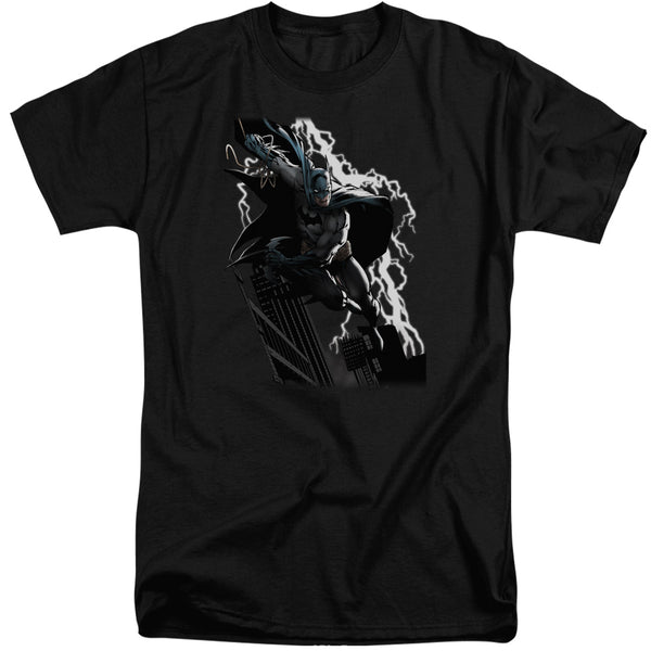 JLA - Lighting Crashes Adult Tall Fit Short Sleeve
