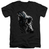 JLA - Lighting Crashes Adult Slim Fit V Neck Cotton