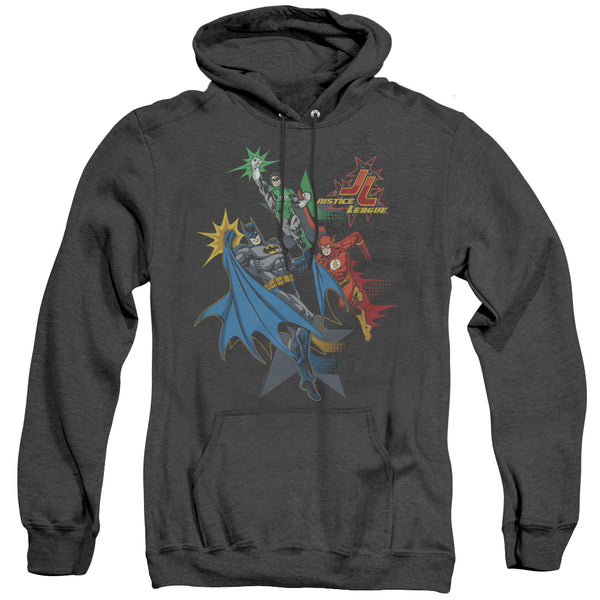 JLA - Action Stars Adult Heather Hoodie
