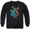 JLA - Action Stars Adult Crewneck Sweatshirt