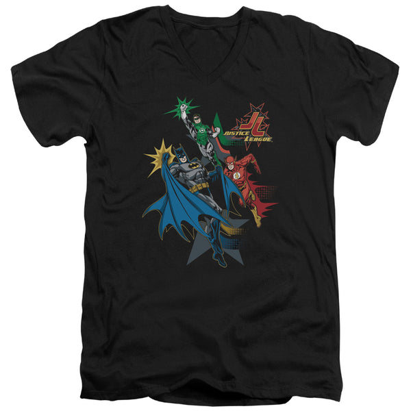 JLA - Action Stars Adult Slim Fit V Neck Cotton
