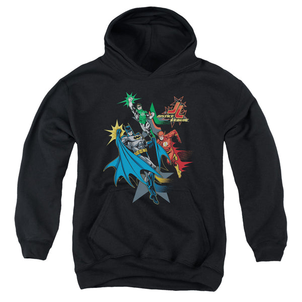 JLA - Action Stars Youth Hooded Sweatshirt