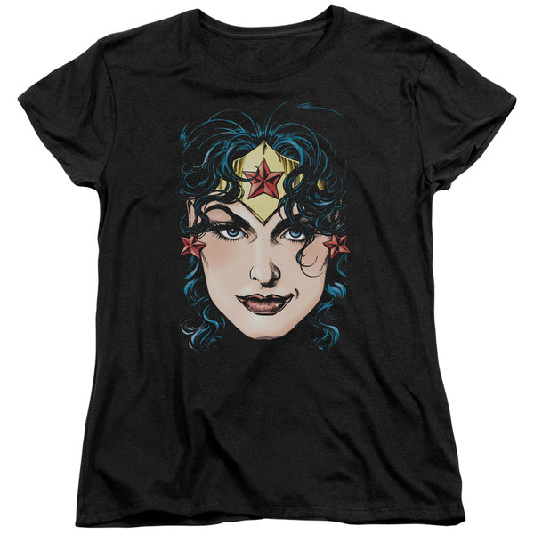 Dco JLA - Wonder Woman Head Women's Short Sleeve