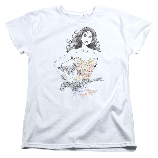 Dco JLA - Wonder Squiggles Women's Short Sleeve
