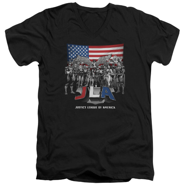 JLA - All American League Adult Slim Fit V Neck Cotton