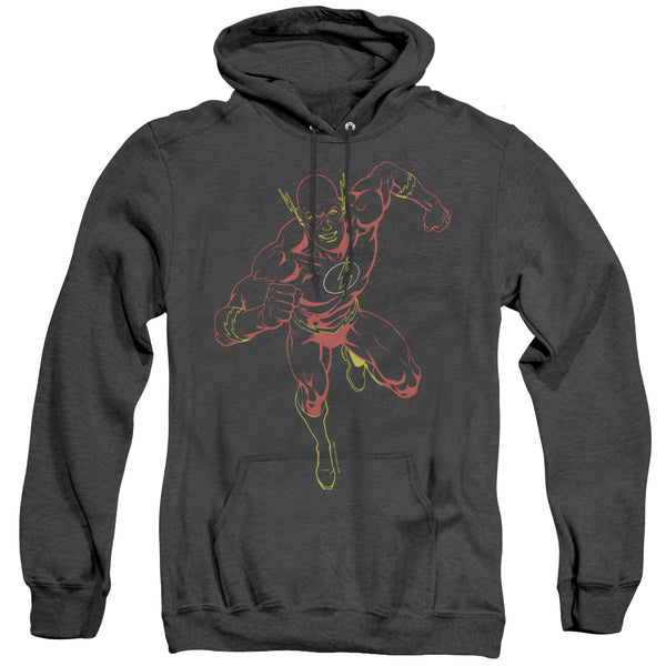 JLA - Neon Flash Adult Heather Hoodie