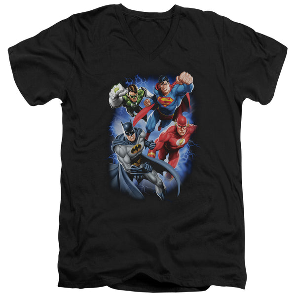 JLA - Storm Makers Adult Slim Fit V Neck Cotton