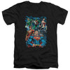 JLA - Justice Is Served Adult Slim Fit V Neck Cotton