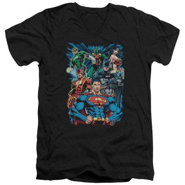 JLA - Justice Is Served Adult Slim Fit V Neck Cotton