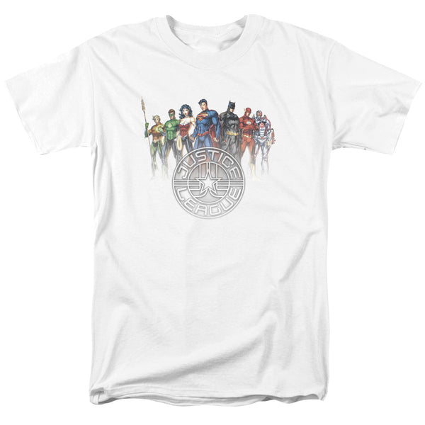 JLA - Circle Crest Adult Regular Fit Short Sleeve