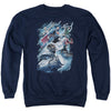 JLA - Ride The Lightening Adult Crewneck Sweatshirt