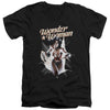 Jla - Ww Break Out Adult Slim Fit V Neck Cotton