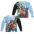 JLA - Justice League Of America (Front - Back Print) L - S Adult Poly Crew