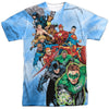 JLA - Heroes Unite Adult Regular Fit Short Sleeve 100% Poly