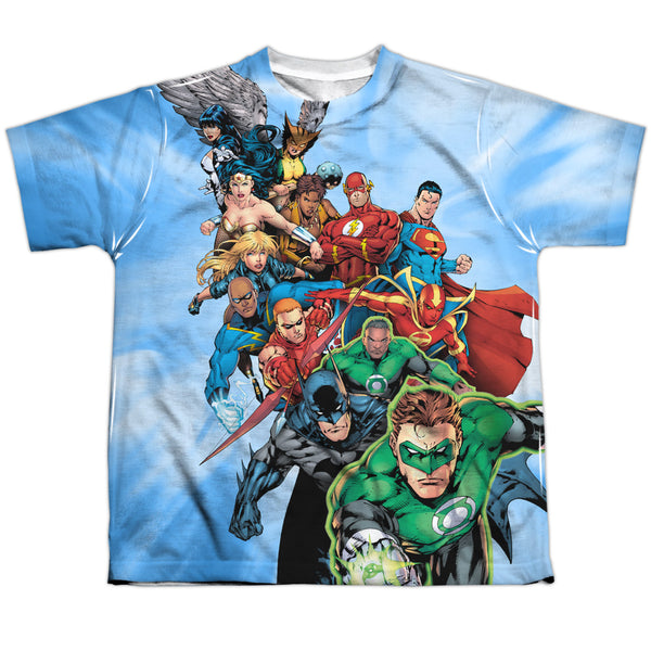 JLA - Heroes Unite Youth Short Sleeve 100% Poly