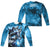 JLA - Atmospheric (Front - Back Print) L - S Adult Poly Crew