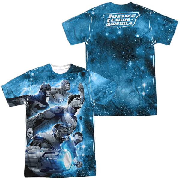 JLA - Atmospheric (Front - Back Print) Adult Regular Fit Short Sleeve 100% Poly