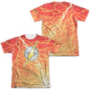 JLA - Lightning Logo (Front - Back Print) Adult Regular Fit Short Sleeve 65 - 35 Poly - Cotton