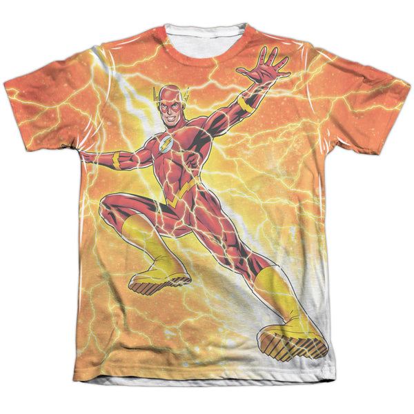 JLA - Fast As Lightning Adult Regular Fit Short Sleeve 65 - 35 Poly - Cotton