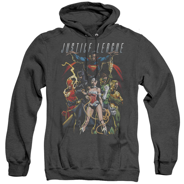 JLA - Dark Days Adult Heather Hoodie