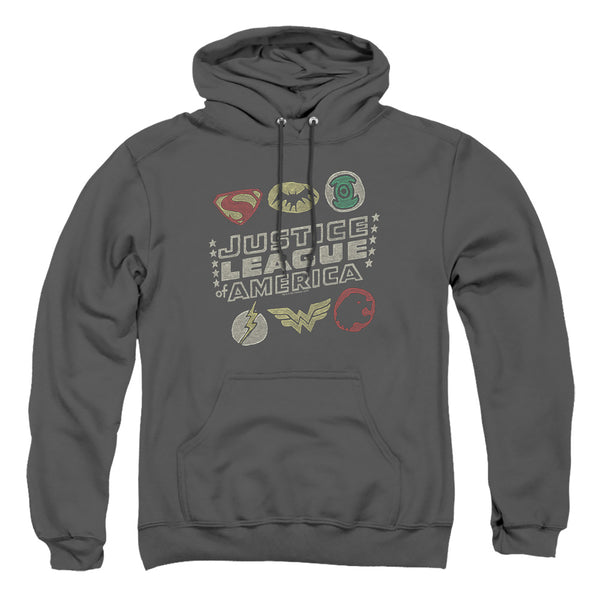JLA - Symbols Adult Pullover Hoodie